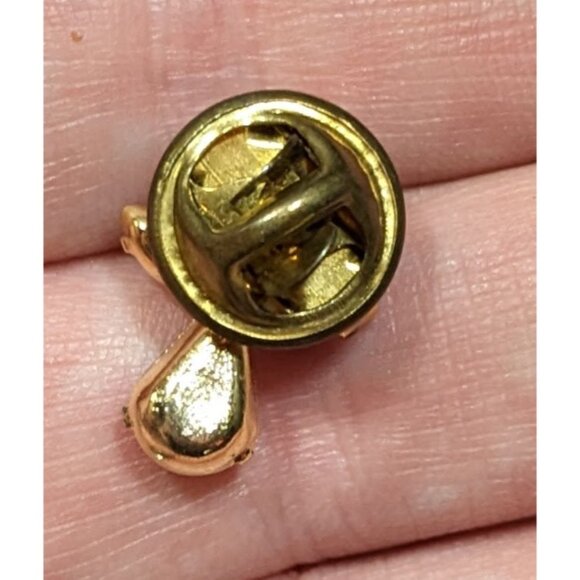 Vintage July Birthday Angel Crystal Lapel Pin - Picture 4 of 4